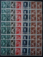 BELGIQUE N°647/652 16 Séries MNH** - Unused Stamps