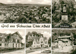 73750871 Schweina Bad Liebenstein Panorama Froebeldenkmal Froebelhaus Schloss Al - Altri & Non Classificati