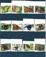 2012 Tonga NIUAFO'OU 321-32** Papillons, NON Dentelé,  Série Complète, Côte 90.00 En Dentelé - Tonga (1970-...)