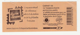 France Carnet N° 590-C4 ** L'espace Virtuel De Reference.... - Other & Unclassified