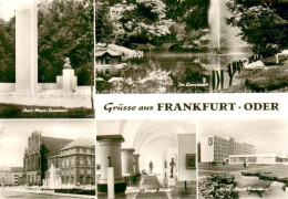 73750820 Frankfurt Oder Karl Marx Denkmal Im Lennepark Rathaus Galerie Junge Kun - Frankfurt A. D. Oder