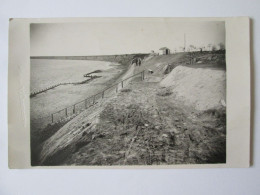 Ukraine Former Romania-Burnas(Lebedivka/Odesa):Beach Unused Photo Postcard About 1930 - Ucrania