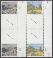 ALAND  12-13, Mit Doppel-Zierfeld, Postfrisch **, Landschaften, 1985 - Ålandinseln