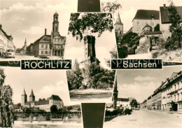 73750806 Rochlitz Sachsen Rathaus Kirche Strassenpartie Rochlitz Sachsen - Rochlitz