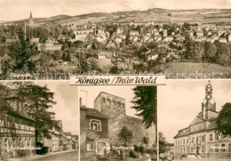 73750799 Koenigsee Thueringen Panorama Fachwerkhaeuser Stadtmauer Rathaus Koenig - Sonstige & Ohne Zuordnung