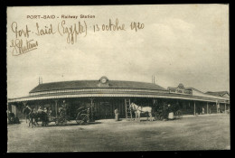 Port Said Railway Station 1920 - Puerto Saíd