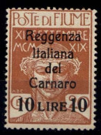 Fiume 1920 Sass.146A **/MNH VF/F - Certificate - Fiume