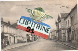 CPA SAINT AIGULIN CHARENTE MARITIME RUE DU COMMERCE - Altri & Non Classificati