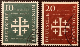 RFA 1956  10 P. E 20 P. IGLESIA EVANGELICA - Used Stamps