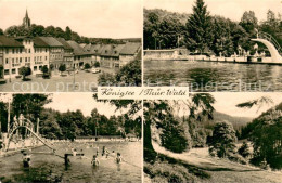 73750372 Koenigsee Thueringen Hotel Marktplatz Schwimmbad Panorama Koenigsee Thu - Andere & Zonder Classificatie