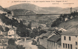 Saint Claude - Vue Sur Le Pont Suspendu Et La Ville - Saint Claude