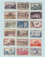 France Lot De 46 Timbres Avant 1960 - Château Eglise Edifice Sites - Collections