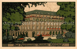 73748805 Bad Oeynhausen Badehotel Koenigshof Steindruck Bad Oeynhausen - Bad Oeynhausen