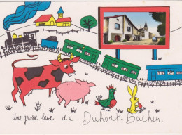 Une Grosse Bise De Duhort-Bachen - Petit Train - 15cm X 10,5 Cm - Sonstige & Ohne Zuordnung