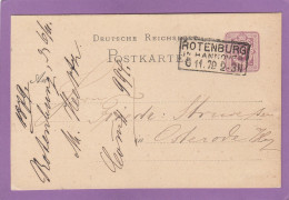 GANZSACHE MIT RAHMENSTEMPEL " ROTENBURG IN HANNOVER". - Postcards