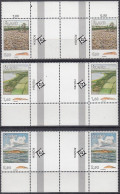 ALAND  79-81, Mit Doppel-Zierfeld, Postfrisch **, Gesteinsformationen, 1994 - Aland