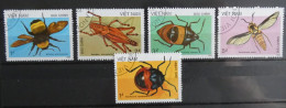 Lot De 5 Timbres Vietnam Insectes - Viêt-Nam