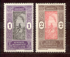 Dahomey 1913 - Michel-Nr. 42 - 43 * - Sonstige & Ohne Zuordnung