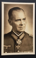 GERMANY THIRD 3rd REICH ORIGINAL WWII CARD IRON CROSS WINNERS - WEHRMACHT MAJOR KIRCHHEIM - War 1939-45