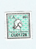 Timbres Fiscaux -  1 Timbre Amende Millésime 01 Partie à Conserver - Otros & Sin Clasificación