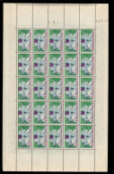 YV 503 N** MNH Luxe En Feuille Complete De 25 Timbres , France D'Outremer 1941 - Fogli Completi