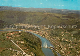 73748134 Neckarsteinach Neckarpartie Fliegeraufnahme Neckarsteinach - Sonstige & Ohne Zuordnung