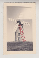 Vendée Moulin Molen Notre Dame De Monts Année 1937 Beau Format Photo Peu Fréquente Excellent état - Orte