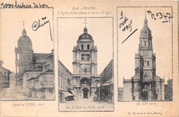 BOURG L Eglise Notre Dame A Travers Les Ages 10(scan Recto-verso) MA2010 - Andere & Zonder Classificatie