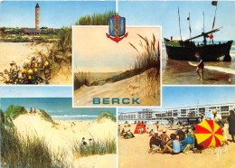 BERCK Le Phare Crepuscule Sur Les Dunes Bateaux Berkois 15(scan Recto-verso) MA2008 - Berck