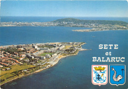 BALARUC LES BAINS SETE Balruc Les Bains En Premier Plan Sete Et Le Mont Saint Clair 5(scan Recto-verso) MA2005 - Sete (Cette)