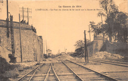 LUNEVILLE Le Pont Du Chemin De Fer Sur La Route De Moncel 13(scan Recto-verso) MA2003 - Luneville