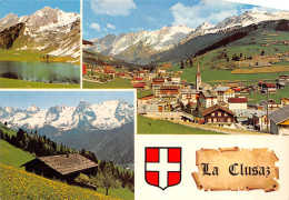 LA CLUSAZ Vue Generale Avec La Chaine Des Aravis Le Lac Des Confins 9(scan Recto-verso) MA2024 - La Clusaz