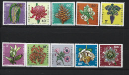 1968 RWANDA 253-62** Fleurs, Orchidées - Nuovi