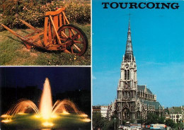 TOURCOING  Vibrouette Jet D'eau Eglise   33 (scan Recto-verso)MA2028Ter - Tourcoing