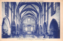 BEAUMONT DE LOMAGNE Interieur De L Eglise 9(scan Recto-verso) MA2043 - Beaumont De Lomagne