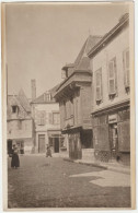 Carte Photo Pont L'Abbé (29)  RARE Vieilles Maisons Et Commerces De L'ancienne Grande Rue (JJ Rousseau) Disparus - Places