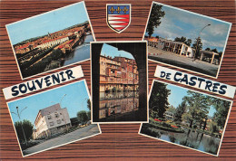 CASTRES Vue Generale La Poste Vieilles Maisons Gare Routiere Et Jardin Du Mail 19(scan Recto-verso) MA2053 - Castres