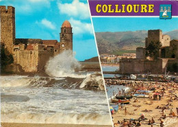 COLLIOURE  Le Port La Plage  7   (scan Recto-verso)MA2048Bis - Collioure