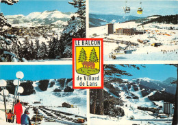 LE BALCON DE VILLARD Vue Generale De Villard De Lans Telepherique Et Pistes De Ski De La Cote23(scan Recto-verso) MA2059 - Villard-de-Lans