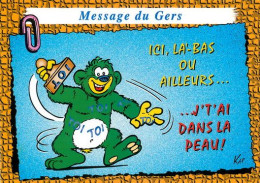 GERS  Message Du Gers  Mascotte Ours Vert     12 (scan Recto-verso)MA2056Ter - Auch