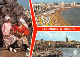 LES SABLES D OLONNE COstume Folklorique La Plage Le Port De Peche 25(scan Recto-verso) MA2074 - Sables D'Olonne