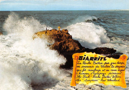 BIARRITZ La Roche Battue Par Les Gros Temps En Souvenir Du Voiliers La Surprise 16(scan Recto-verso) MA2072 - Biarritz