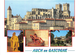 AUCH La Basilique Sainte Marie D Artagnan La Pieta En Cuir 29(scan Recto-verso) MA2086 - Auch