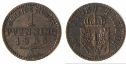 Brandenburg-Preussen 1 Pfennig 1865 A Wilhelm I. 1861-1888    (p133 - Petites Monnaies & Autres Subdivisions