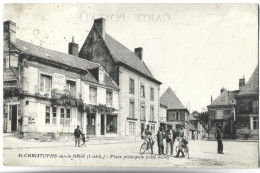 SAINT CHRISTOPHE SUR LE NAIS - Place Principale (côté Nord) - Gendarme - Sonstige & Ohne Zuordnung