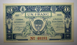 Banknotes France 1 Franc (1917-1923) UNC - Cámara De Comercio