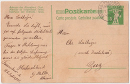 PK 41  Rorbas-Freienstein - Zug         1910 - Ganzsachen