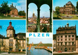 73747090 Plzen Pilsen Orts Und Teilansichten Schwimmbad Schloesser Plzen Pilsen - Repubblica Ceca