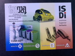 Cuba 2013 Cars Design Recycling Phones MNH - Unused Stamps