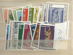 1973 MNH Luxemburg Year Complete According To Michel, Postfris** - Años Completos